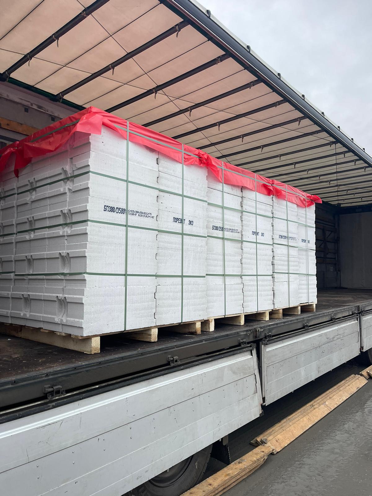 Газобетон ПОРЕВИТ D400 B2.5 625x400x250